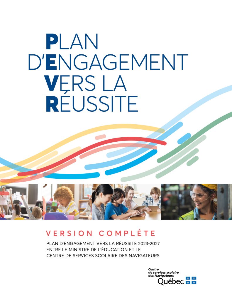Plan d’engagement vers la réussite 2023-2027 du Centre de services scolaire des Navigateurs