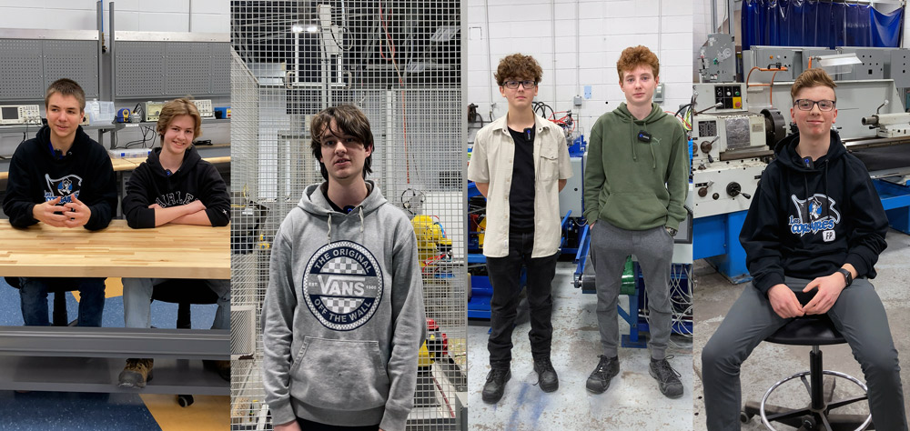 Témoignages des six élèves pour la Passerelle Robotique qui se déroule au Centre de formation professionnelle de Lévis et à l'École Pointe Lévy