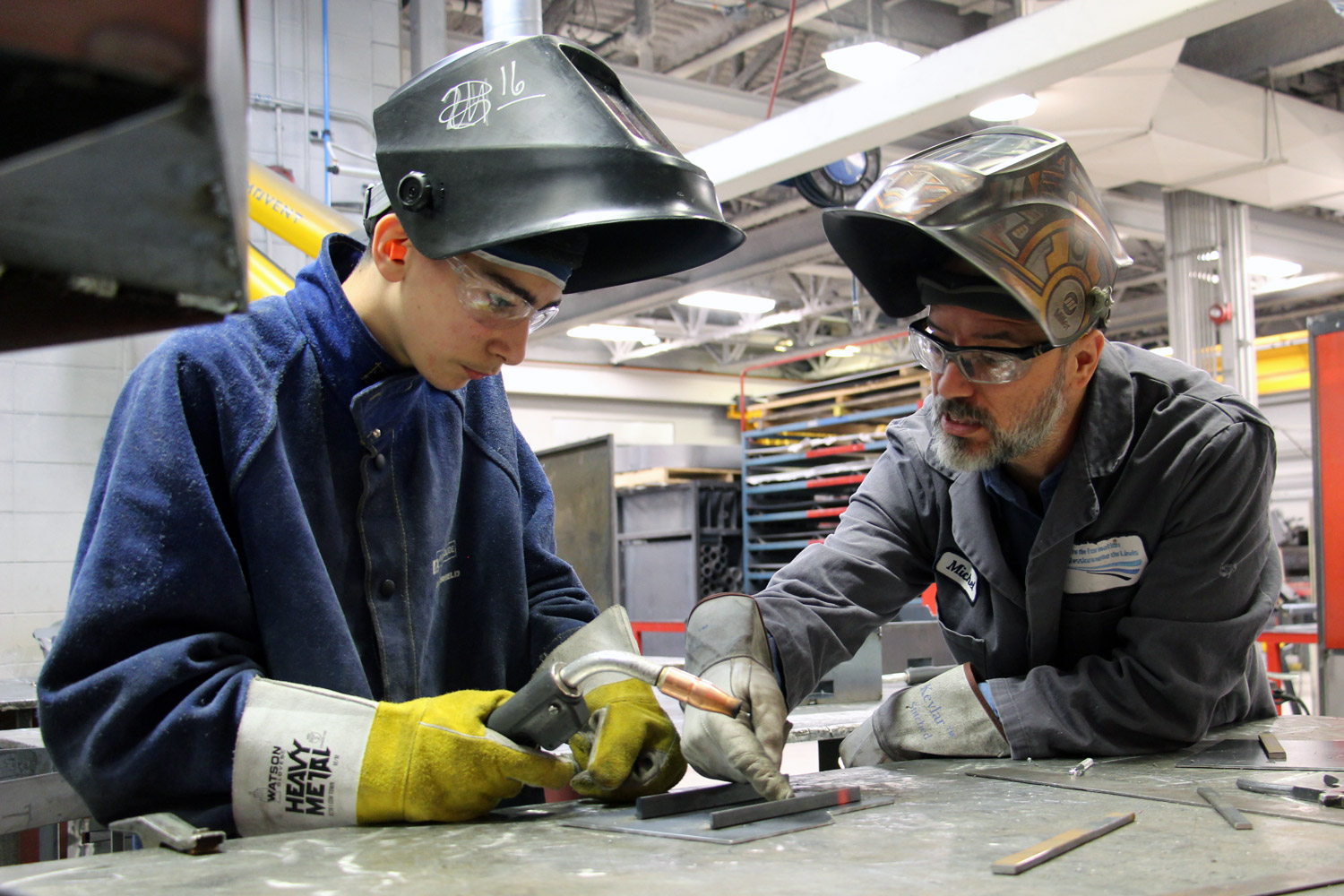 Un premier camp de soudage réussi au Centre de formation professionnelle de Lévis - Apprentissage enseignant / élève